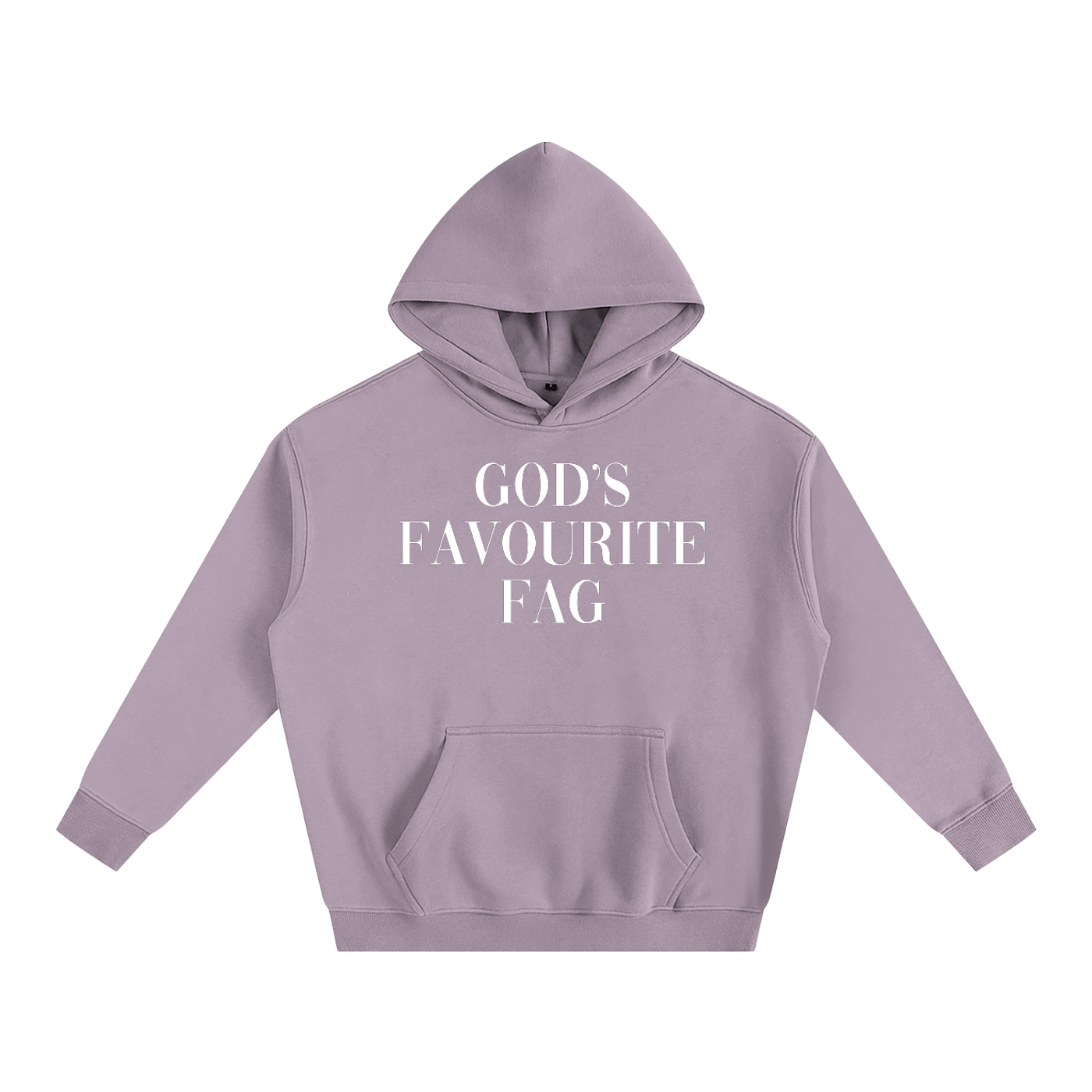 Premium Hood PLUM / S GOD'S FAVOURITE FAG Heavy Fleece Hoodie ~ GAYSBIE PREMIUM MATERIALS