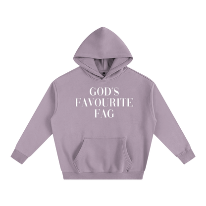 Premium Hood PLUM / S GOD'S FAVOURITE FAG Heavy Fleece Hoodie ~ GAYSBIE PREMIUM MATERIALS
