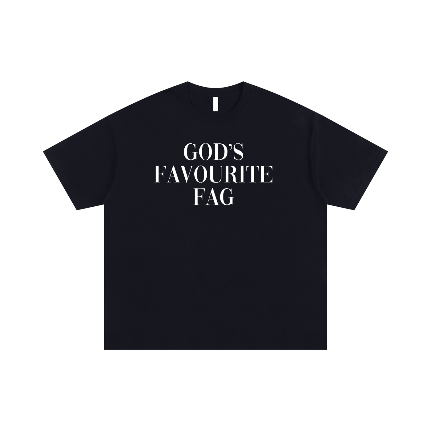 Oversize Tee MIDNIGHT / S GOD'S FAVOURITE FAG Oversize Signature Tee ~ GAYSBIE PREMIUM MATERIALS