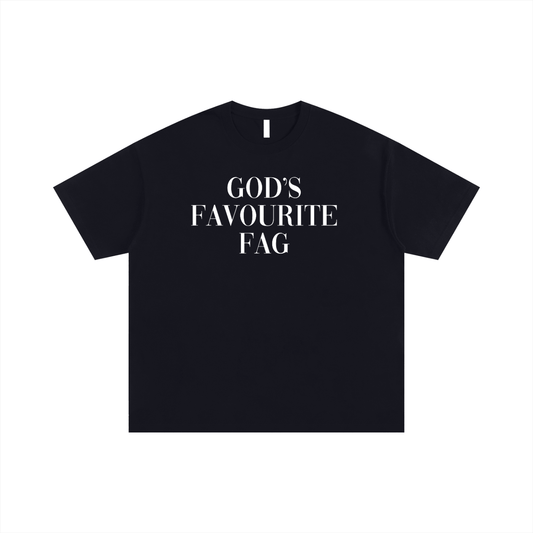 Oversize Tee MIDNIGHT / S GOD'S FAVOURITE FAG Oversize Signature Tee ~ GAYSBIE PREMIUM MATERIALS