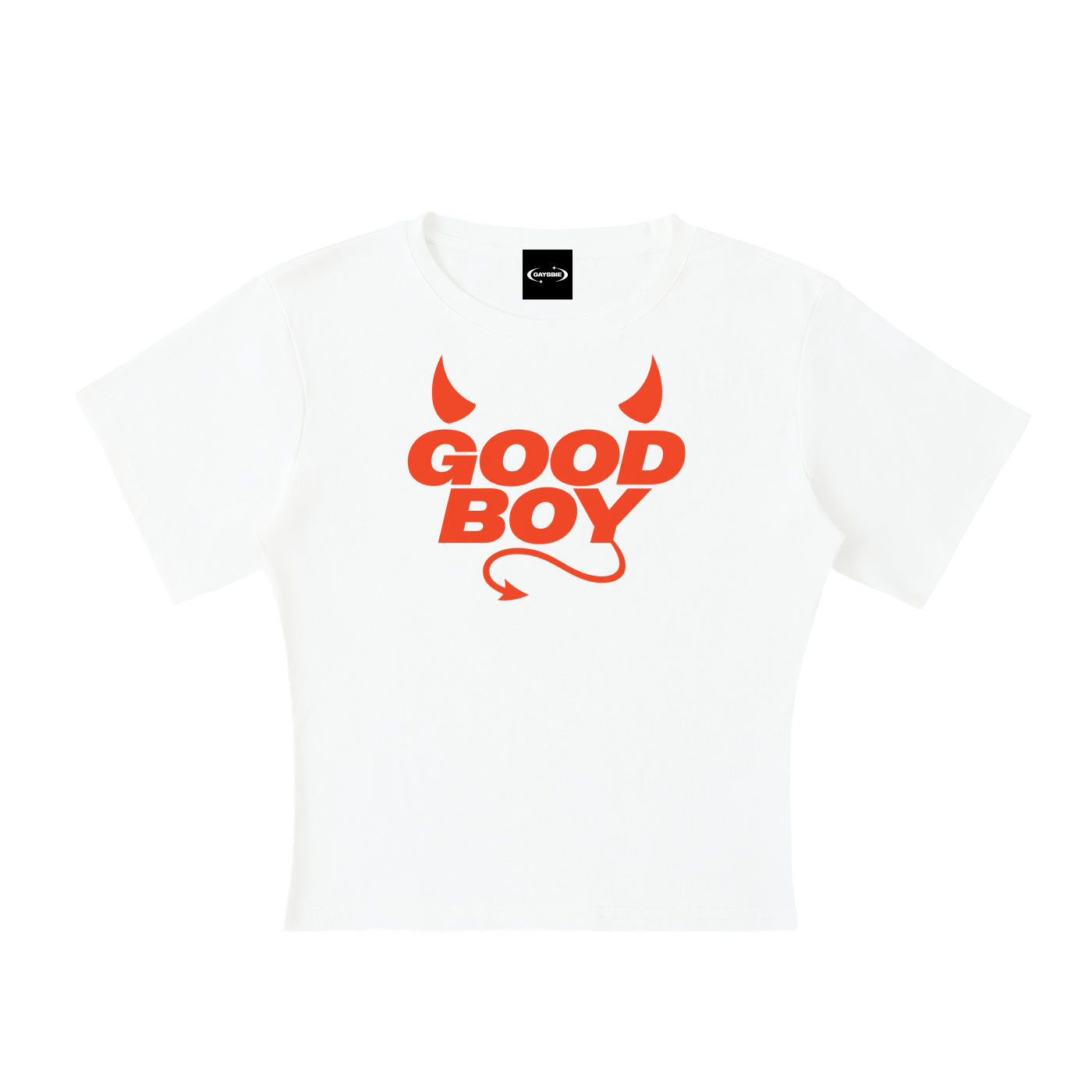 Baby Tee ICE / S GOOD BOY DEVIL Baby Tee ~ GAYSBIE PREMIUM MATERIALS