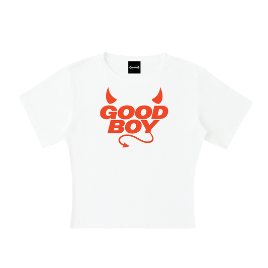Baby Tee ICE / S GOOD BOY DEVIL Baby Tee ~ GAYSBIE PREMIUM MATERIALS
