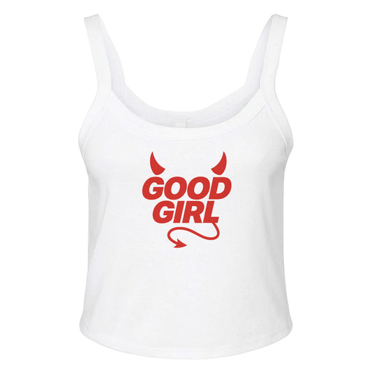 Ribbed Tank ICE / XS GOOD GIRL Devil Baby Ribbed Tank ~ GAYSBIE PREMIUM MATERIALS