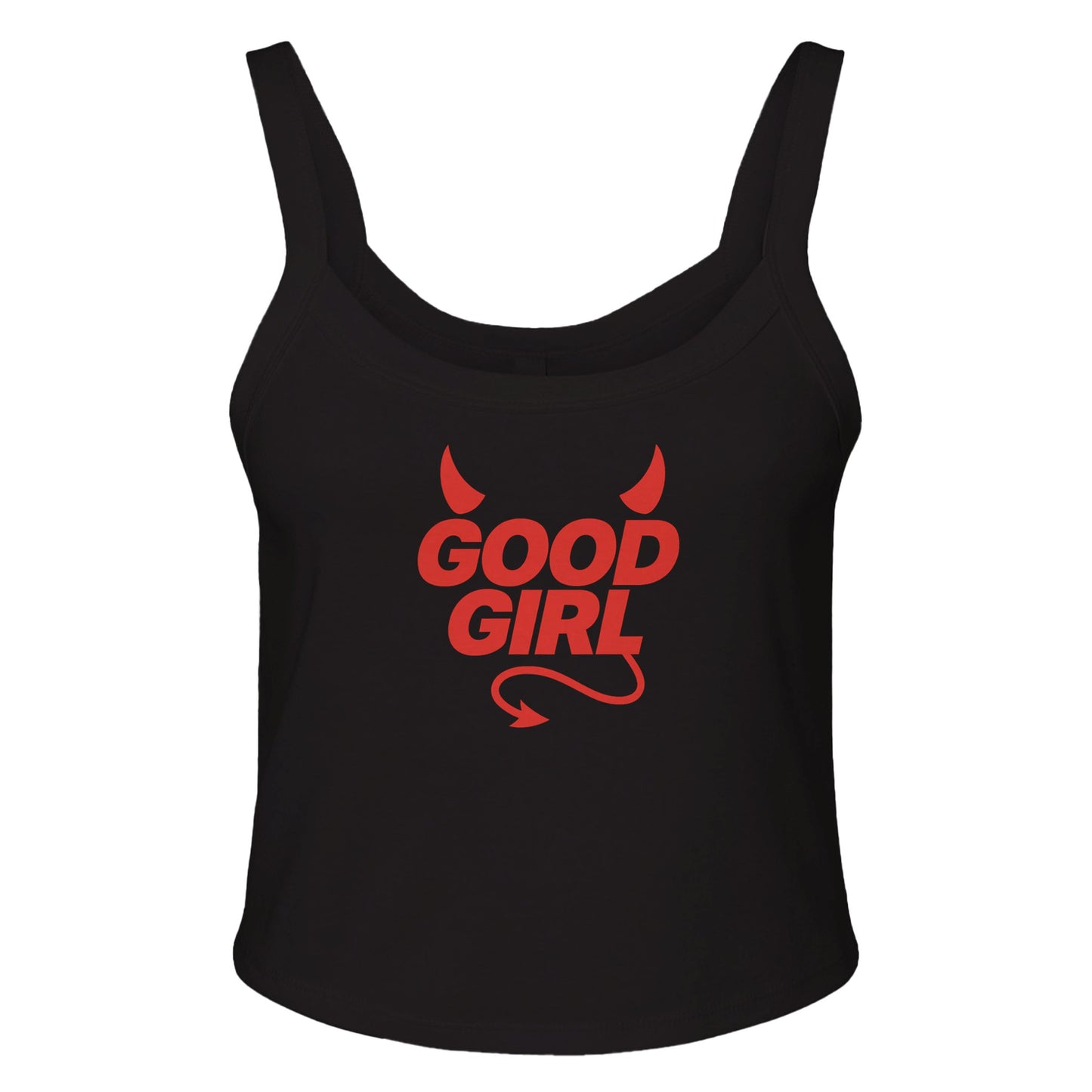 Ribbed Tank MIDNIGHT / XS GOOD GIRL Devil Baby Ribbed Tank ~ GAYSBIE PREMIUM MATERIALS