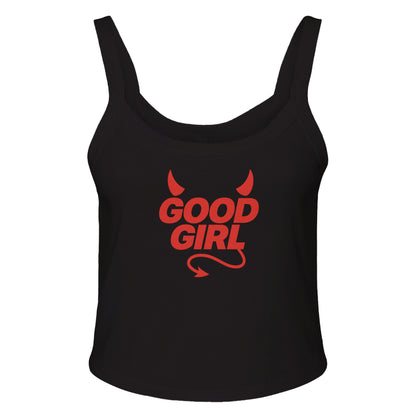 Ribbed Tank MIDNIGHT / XS GOOD GIRL Devil Baby Ribbed Tank ~ GAYSBIE PREMIUM MATERIALS
