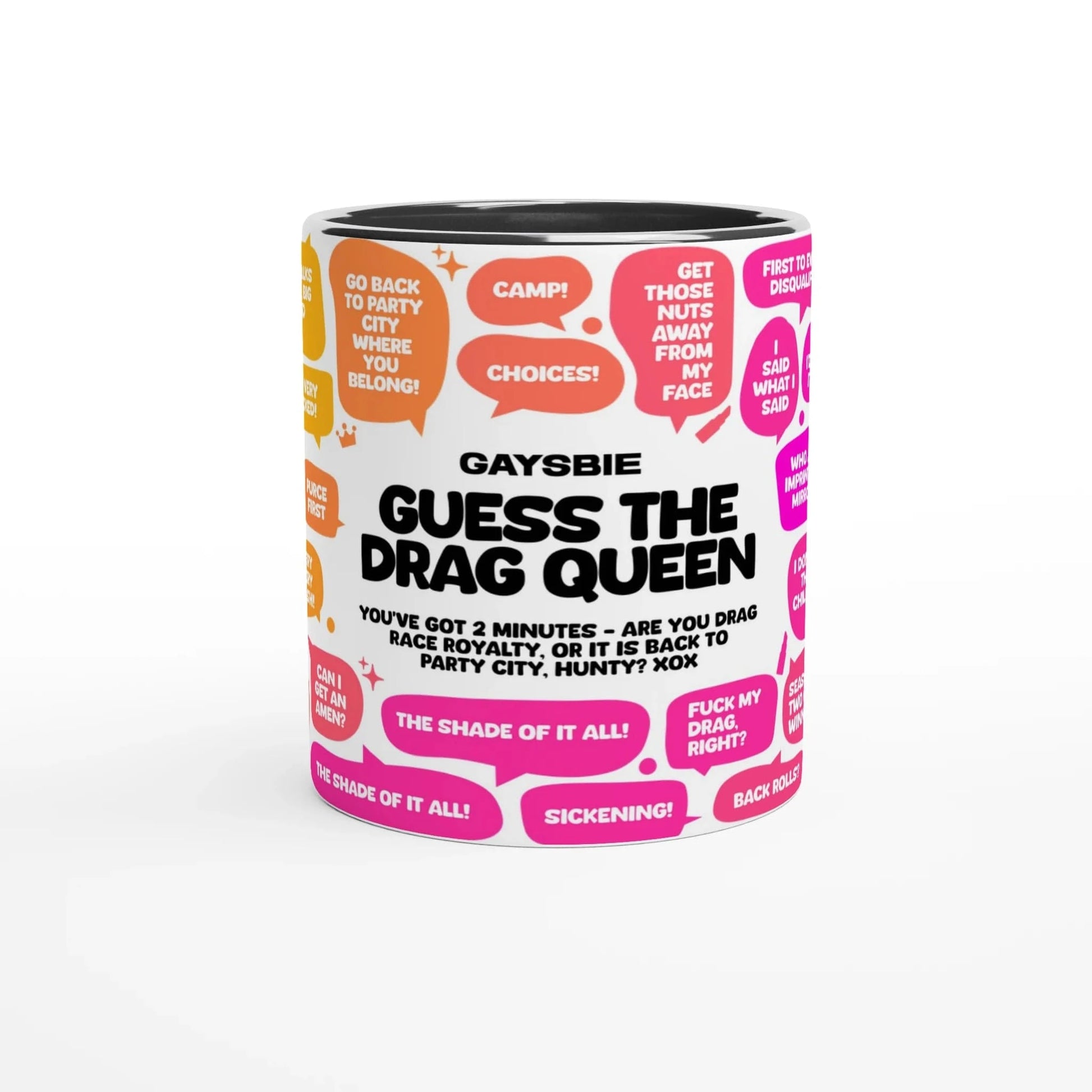 Drinkware MIDNIGHT GUESS THE QUEEN Regular Mug ~ GAYSBIE GAYSBIE SHOP
