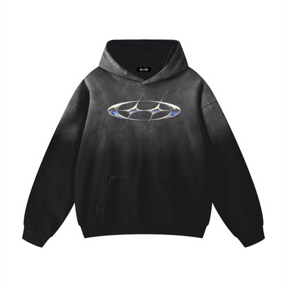 Black / S Heavyweight Sunfade Oversized Hoodie ODMPOD