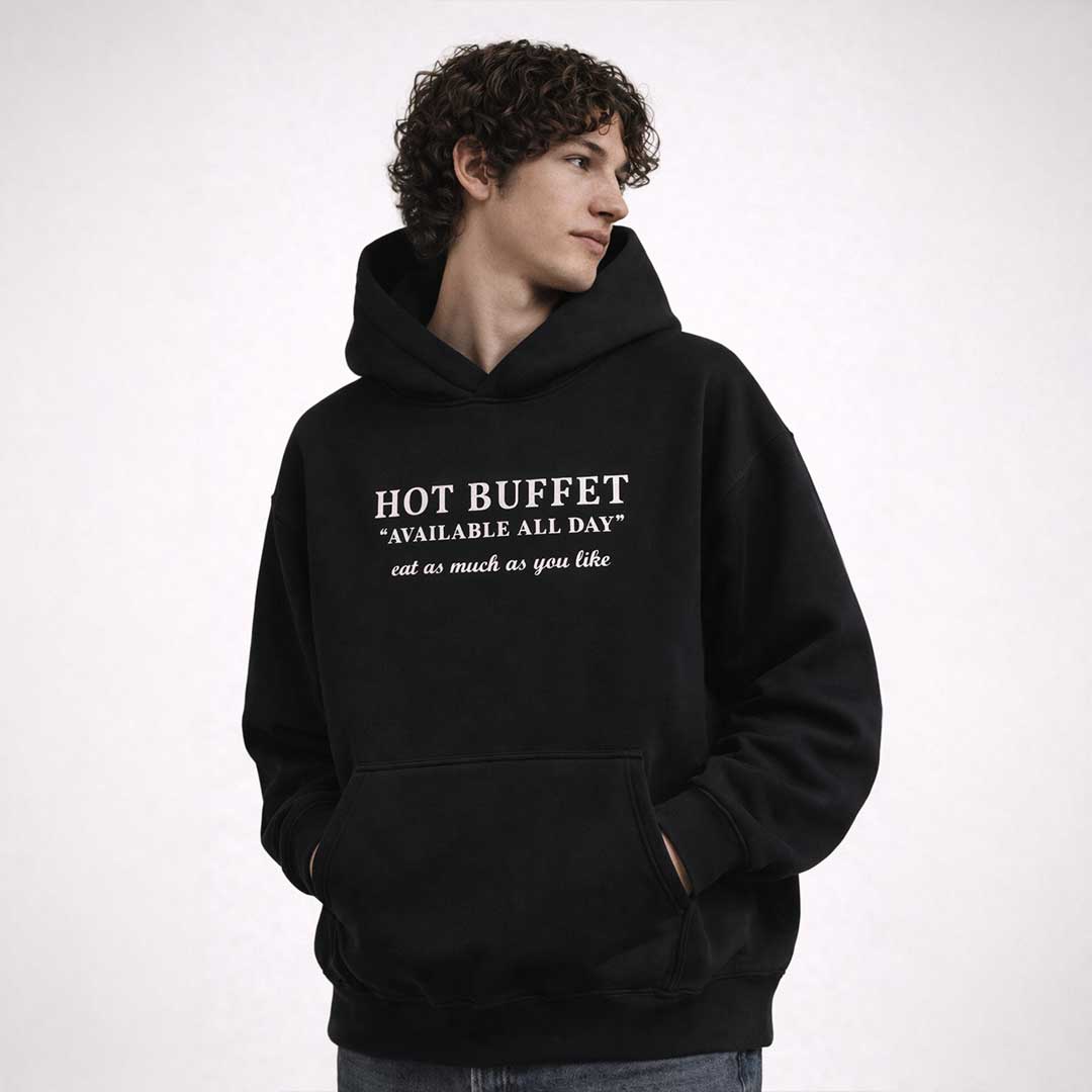 Premium Hood HOT BUFFET Heavy Fleece Hoodie ~ GAYSBIE PREMIUM MATERIALS