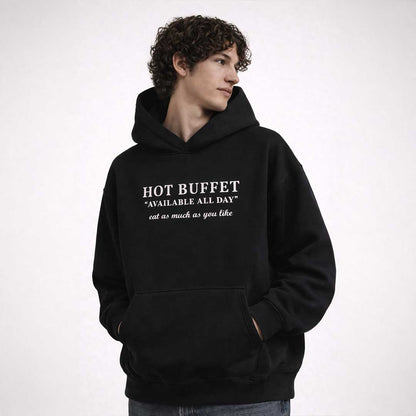 Premium Hood HOT BUFFET Heavy Fleece Hoodie ~ GAYSBIE PREMIUM MATERIALS