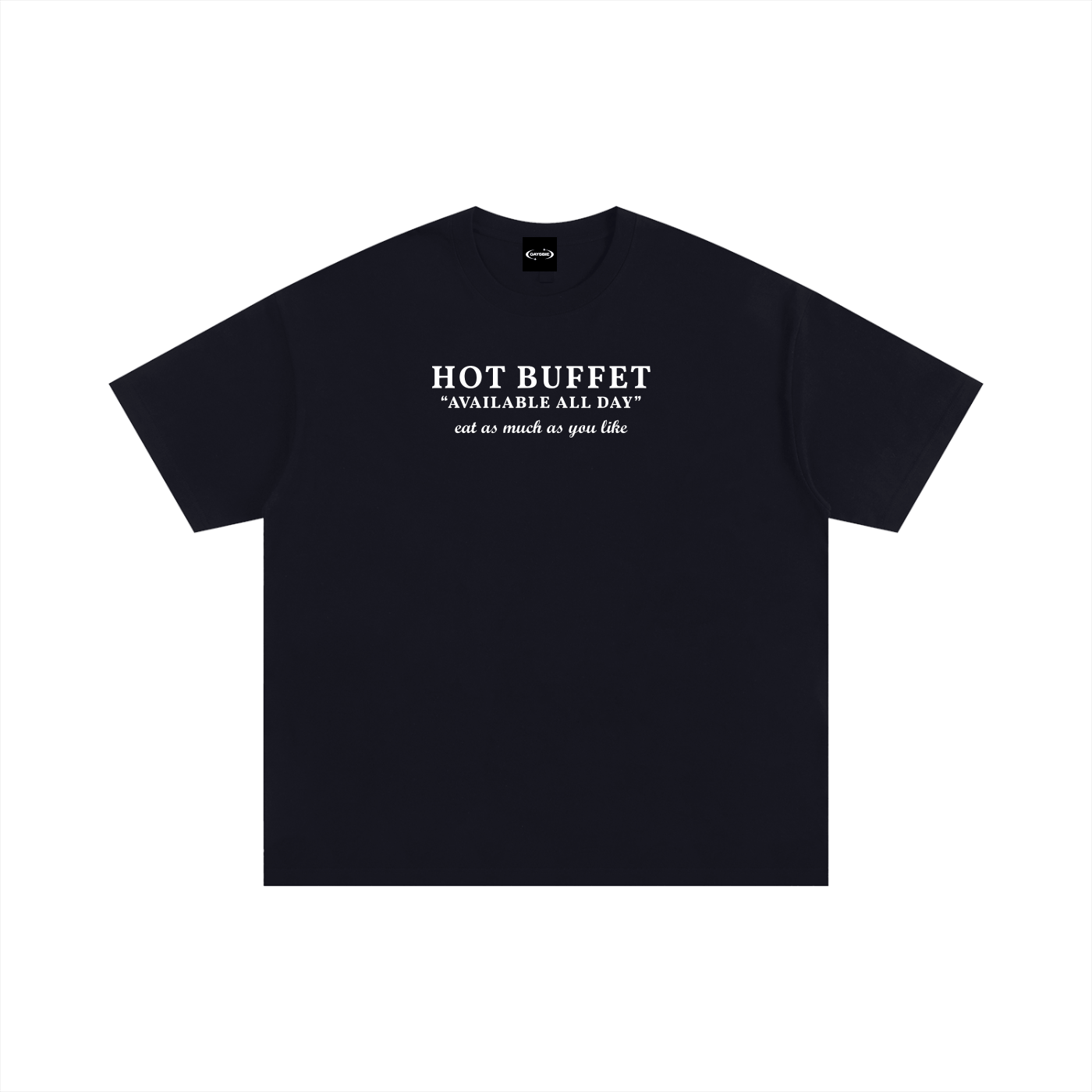 Oversize Tee MIDNIGHT / S HOT BUFFET Oversize Signature Tee ~ GAYSBIE PREMIUM MATERIALS