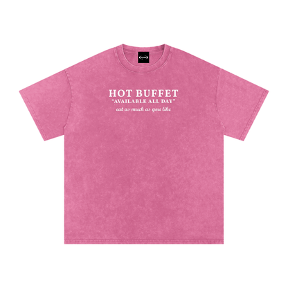 Oversize Tee BUBBLEGUM / S HOT BUFFET Premium Oversized Tee ~ GAYSBIE PREMIUM MATERIALS