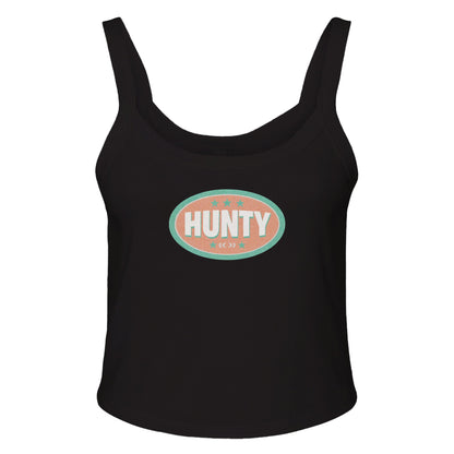 Ribbed Tank MIDNIGHT / XS HUNTY BADGE Baby Ribbed Tank ~ GAYSBIE PREMIUM MATERIALS