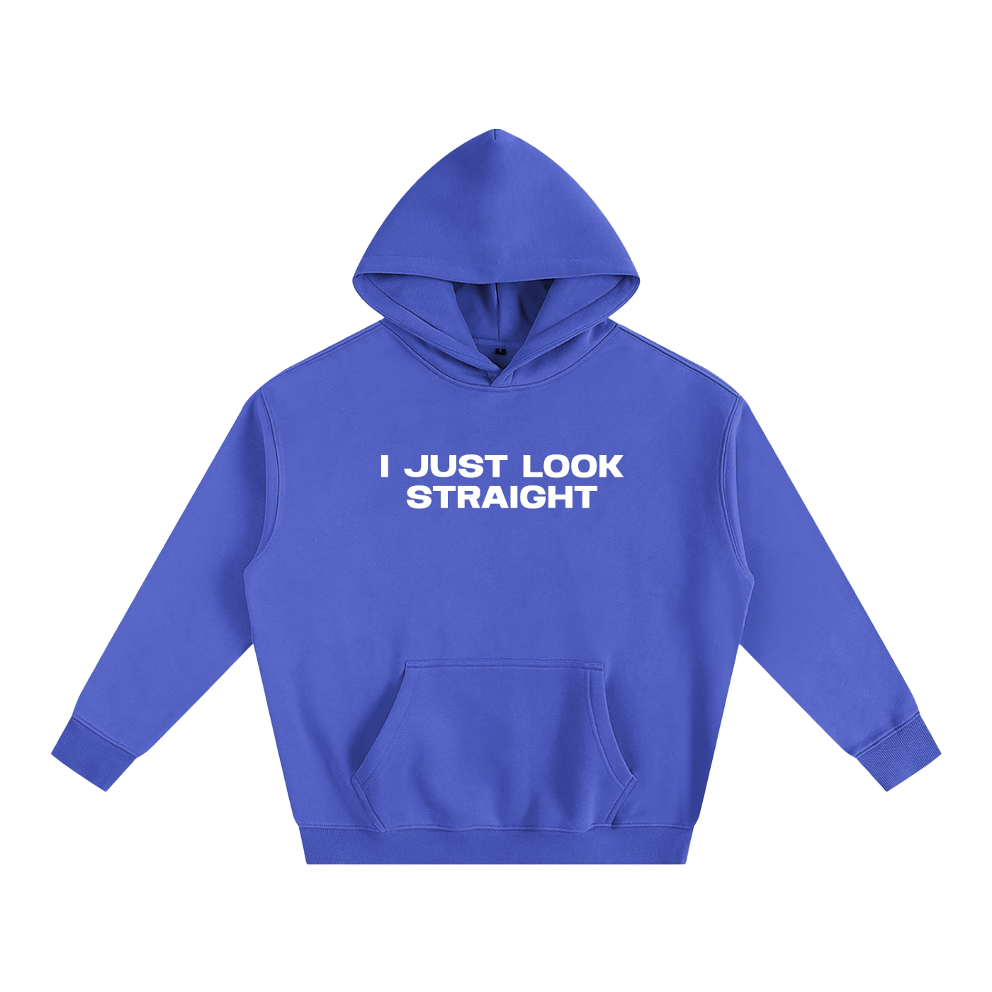Premium Hood OCEAN / S I JUST LOOK STRAIGHT Heavy Fleece Hoodie ~ GAYSBIE PREMIUM MATERIALS