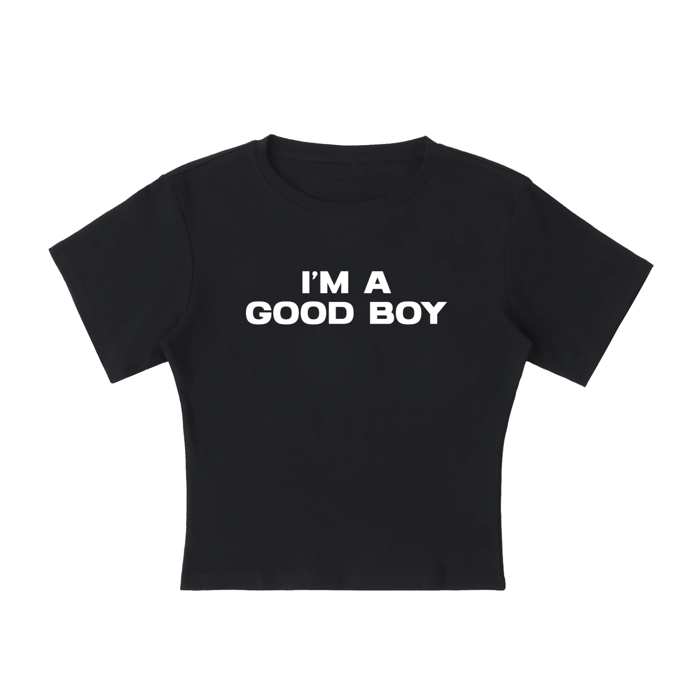 Baby Tee MIDNIGHT / S I’M A GOOD BOY Baby Tee ~ GAYSBIE PREMIUM MATERIALS