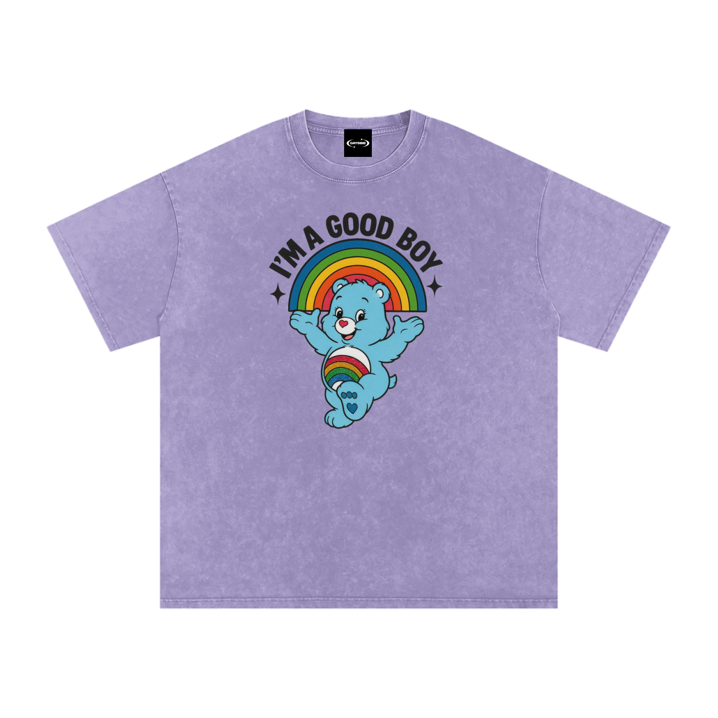 Oversize Tee GRAPE / S I'M A GOOD BOY BEAR Premium Oversized Tee ~ GAYSBIE PREMIUM MATERIALS
