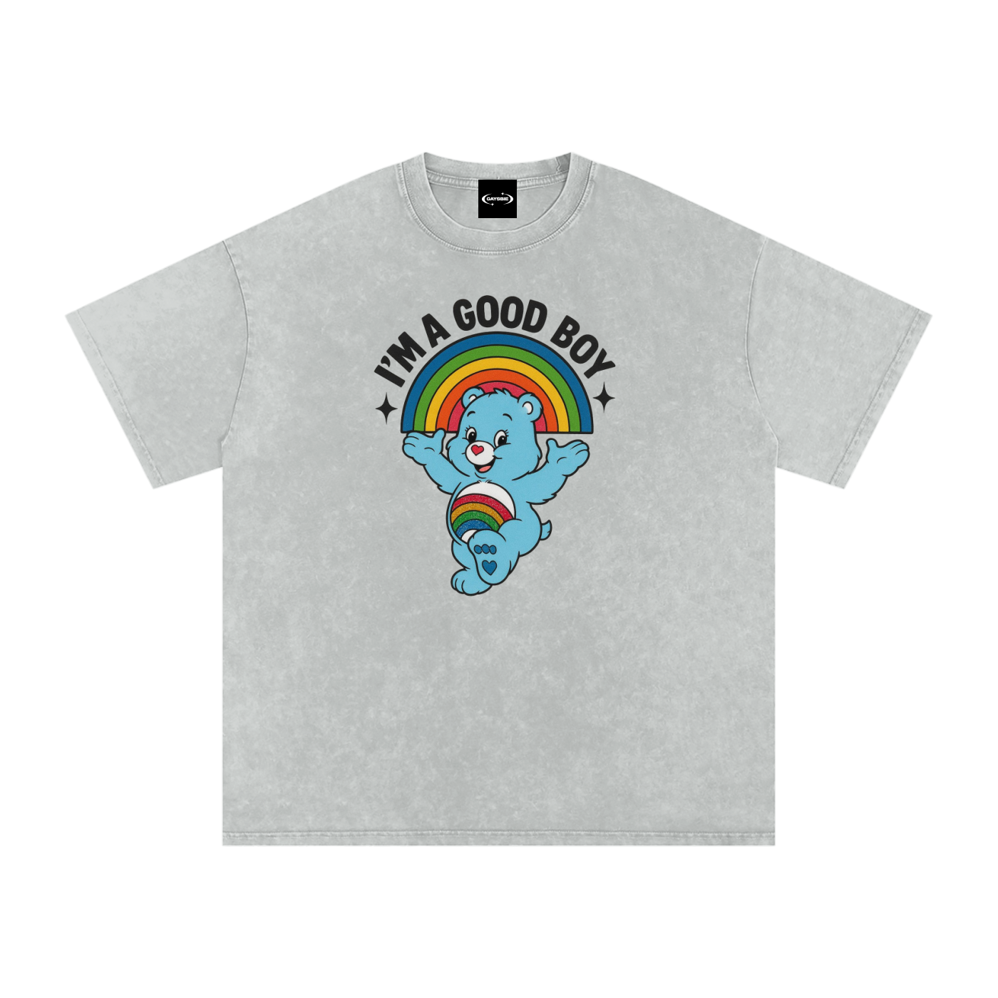 Oversize Tee STORM / S I'M A GOOD BOY BEAR Premium Oversized Tee ~ GAYSBIE PREMIUM MATERIALS
