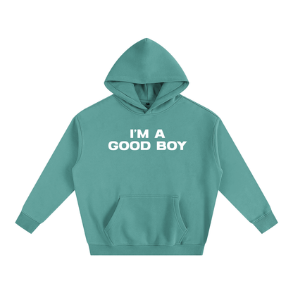 Premium Hood MELON / S I’M A GOOD BOY Heavy Fleece Hoodie ~ GAYSBIE PREMIUM MATERIALS