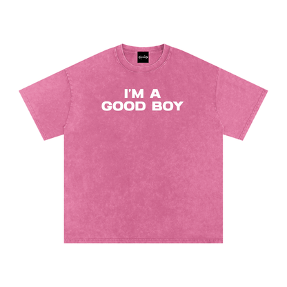 Oversize Tee BUBBLEGUM / S I'M A GOOD BOY Premium Oversized Tee ~ GAYSBIE PREMIUM MATERIALS