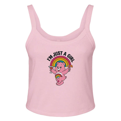 Ribbed Tank BLUSH / XS I'M JUST A GIRL BEAR Baby Ribbed Tank ~ GAYSBIE PREMIUM MATERIALS