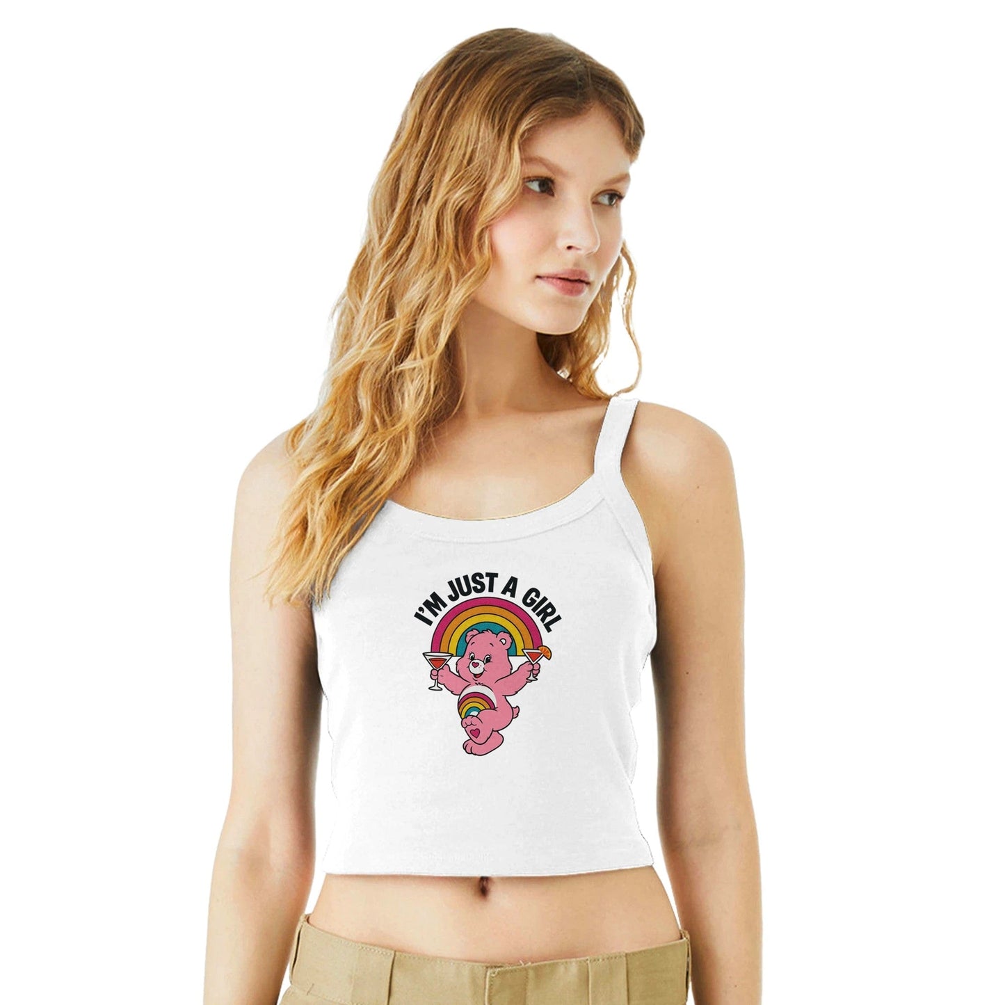 Ribbed Tank I'M JUST A GIRL BEAR Baby Ribbed Tank ~ GAYSBIE PREMIUM MATERIALS