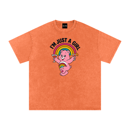 Oversize Tee MANGO / S I'M JUST A GIRL BEAR Premium Oversized Tee ~ GAYSBIE PREMIUM MATERIALS
