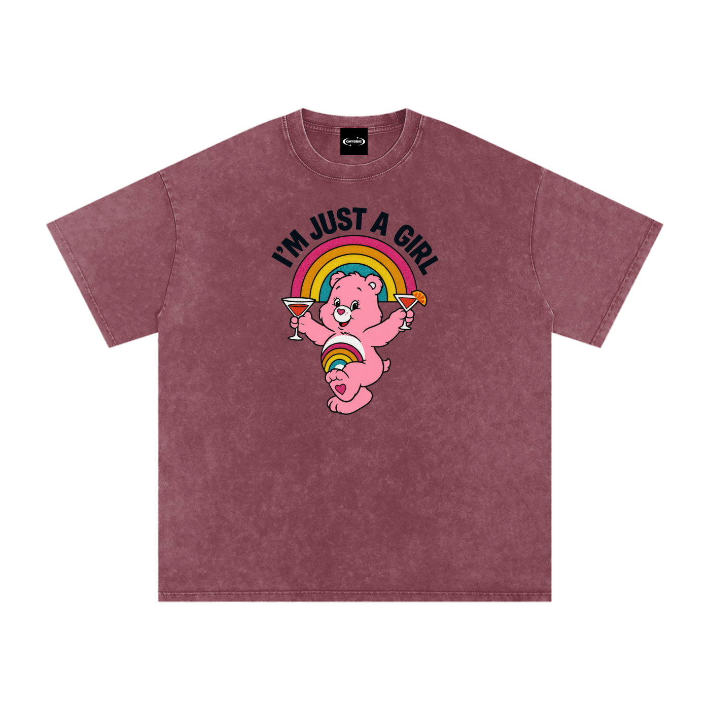 Oversize Tee SPICY / S I'M JUST A GIRL BEAR Premium Oversized Tee ~ GAYSBIE PREMIUM MATERIALS