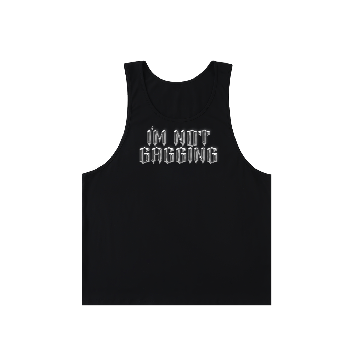 Premium Tank MIDNIGHT / S I’M NOT GAGGING Longline Tank ~ GAYSBIE PREMIUM MATERIALS