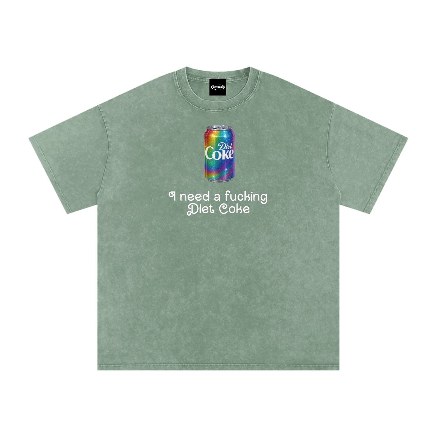 Oversize Tee MINT / S I NEED A DIET COKE Premium Oversized Tee ~ GAYSBIE PREMIUM MATERIALS