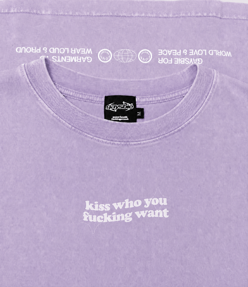 Kiss Who You Fucking Want T Shirt - Bold Queer Fashion GAYSBIE Top