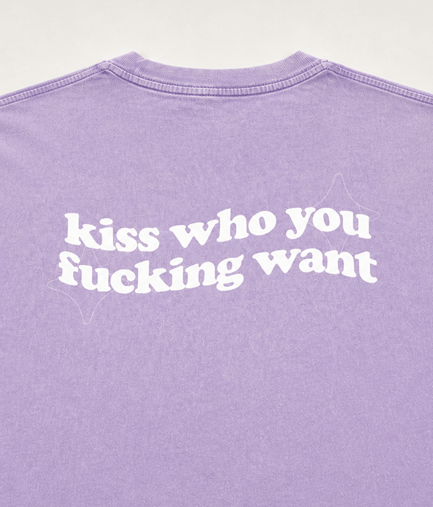 Kiss Who You Fucking Want T Shirt - Bold Queer Fashion GAYSBIE Top