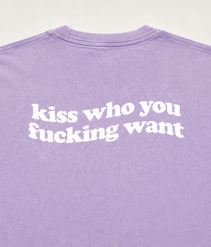 Kiss Who You Fucking Want T Shirt - Bold Queer Fashion GAYSBIE Top