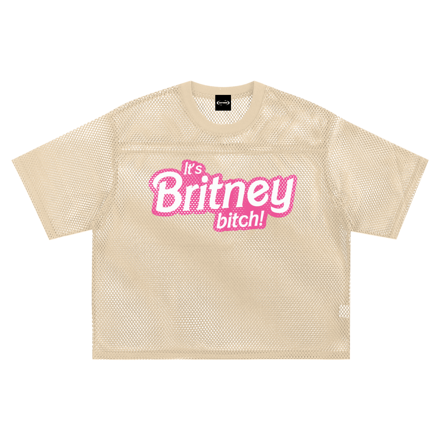 Mesh Tee PEACHY / S It's Britney Bitch Boxy Mesh Tee ~ GAYSBIE PREMIUM MATERIALS
