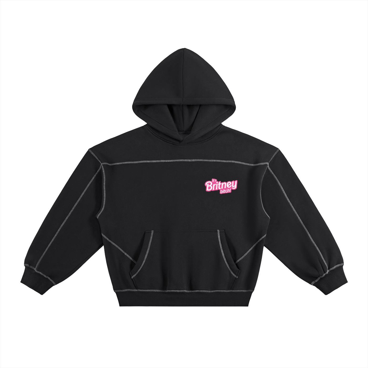Heavy Boxy Hoodie MIDNIGHT / S It's Britney bitch Heavy Boxy Fleece Hoodie ~ GAYSBIE PREMIUM MATERIALS