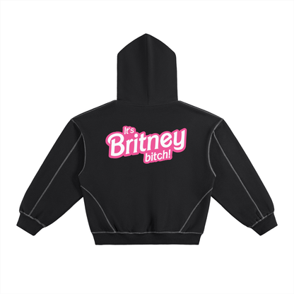 Heavy Boxy Hoodie It's Britney bitch Heavy Boxy Fleece Hoodie ~ GAYSBIE PREMIUM MATERIALS