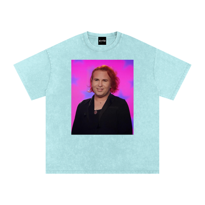 Oversize Tee WATER / S JINKX ANDREWS Face Mash-Up Premium Oversized Tee ~ GAYSBIE PREMIUM MATERIALS