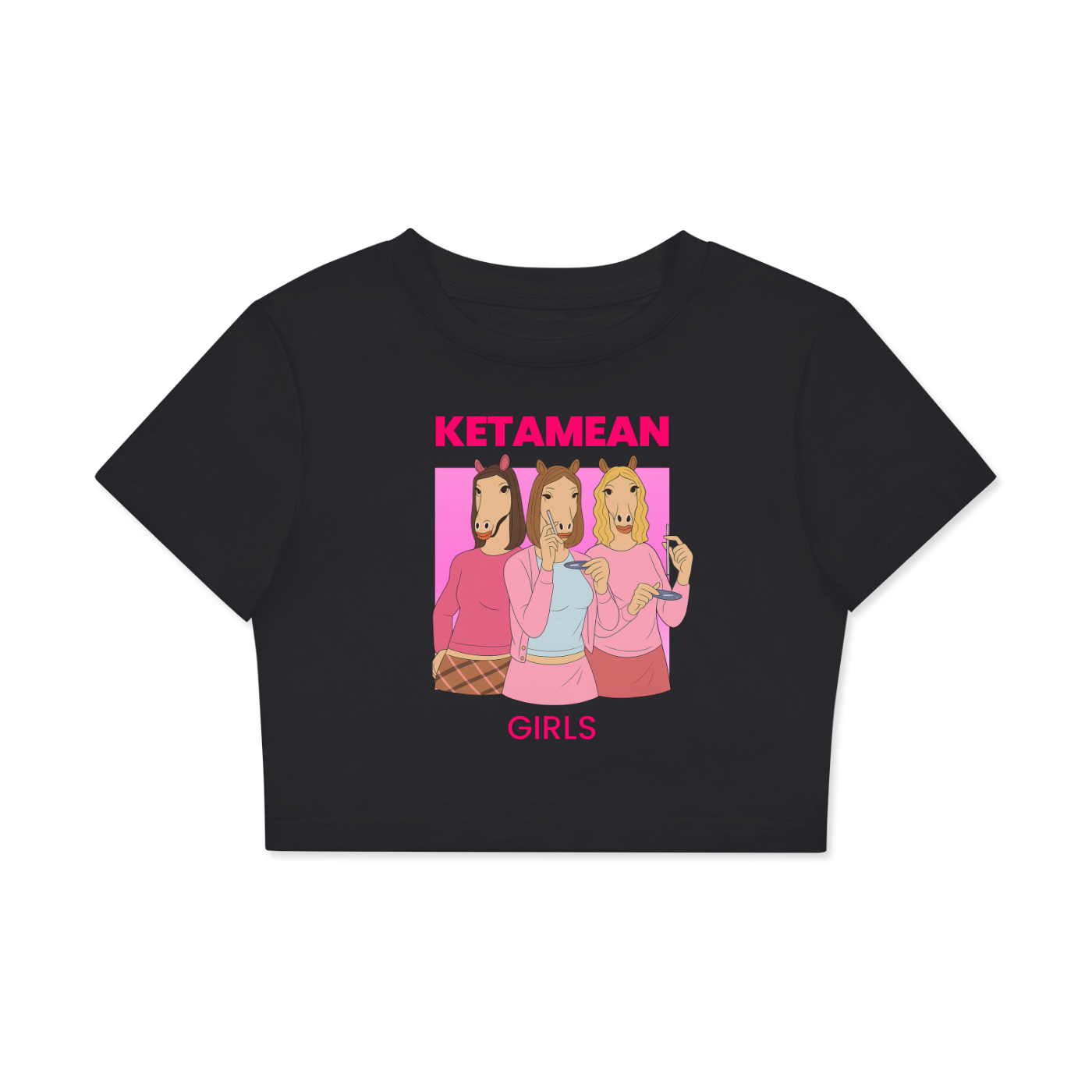 Crop Tee MIDNIGHT / XS KETAMEAN GIRLS Crop Tee ~ GAYSBIE PREMIUM MATERIALS