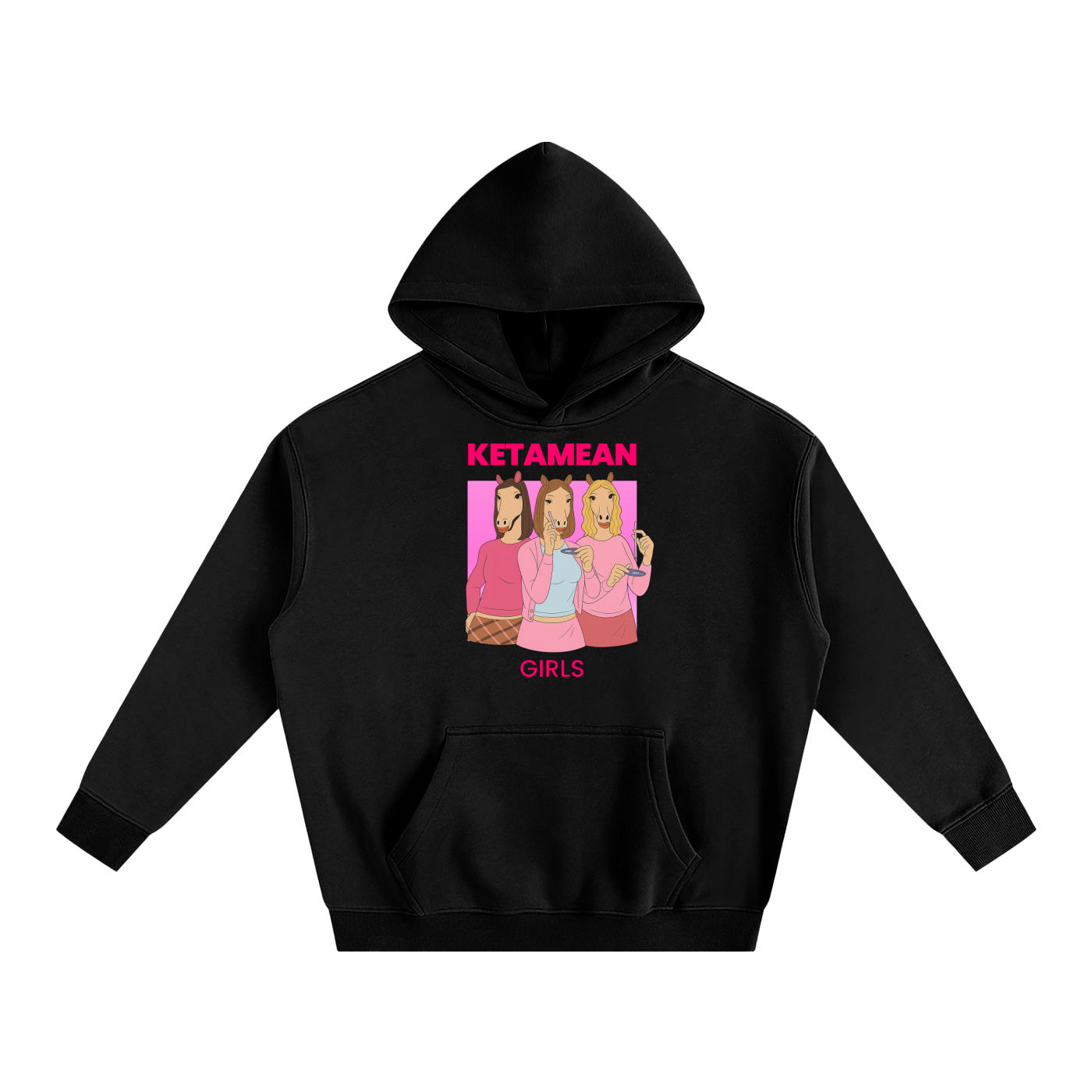 Crop Hoodie MIDNIGHT / S KETAMEAN GIRLS Heavy Fleece Hoodie ~ GAYSBIE PREMIUM MATERIALS