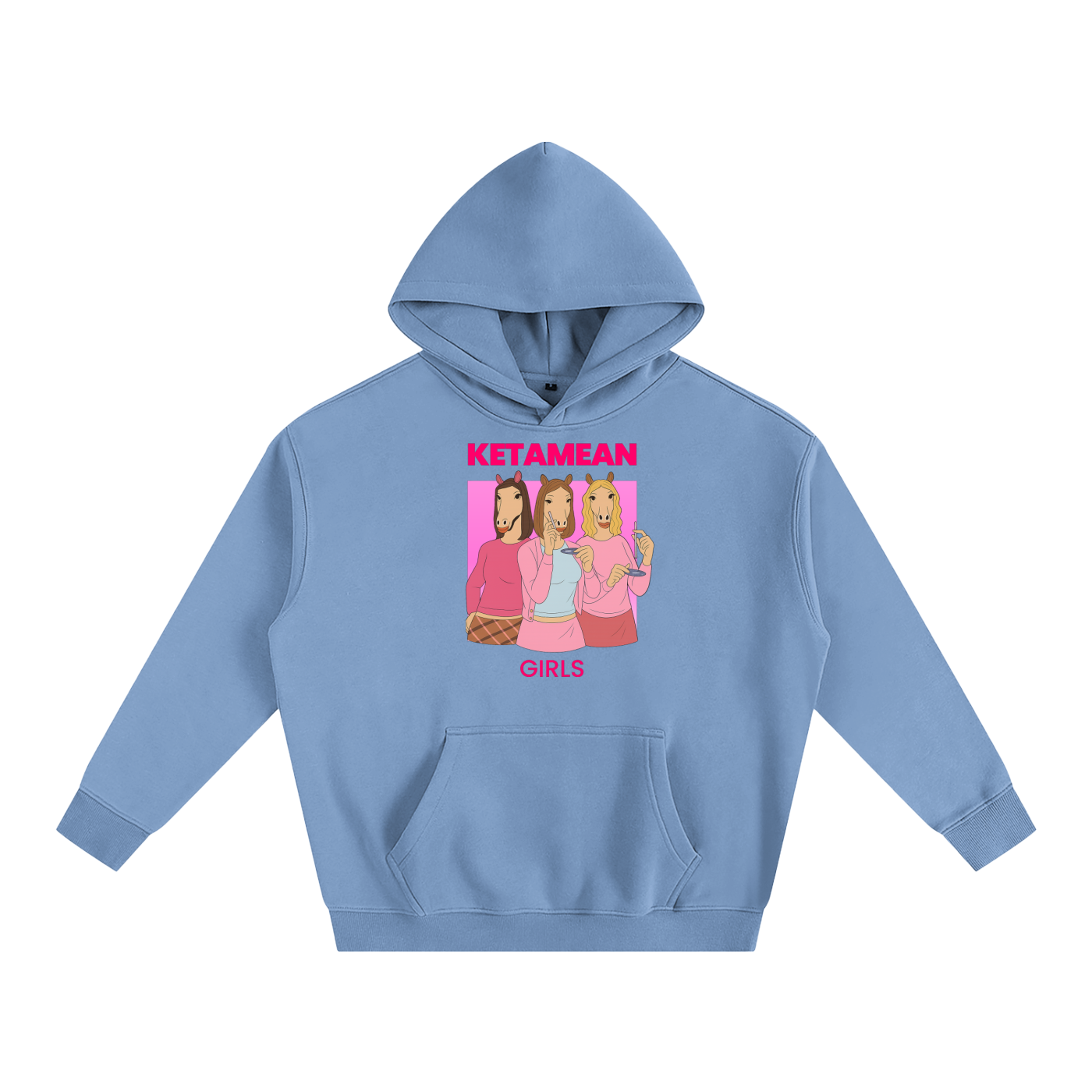 Crop Hoodie SKY / S KETAMEAN GIRLS Heavy Fleece Hoodie ~ GAYSBIE PREMIUM MATERIALS