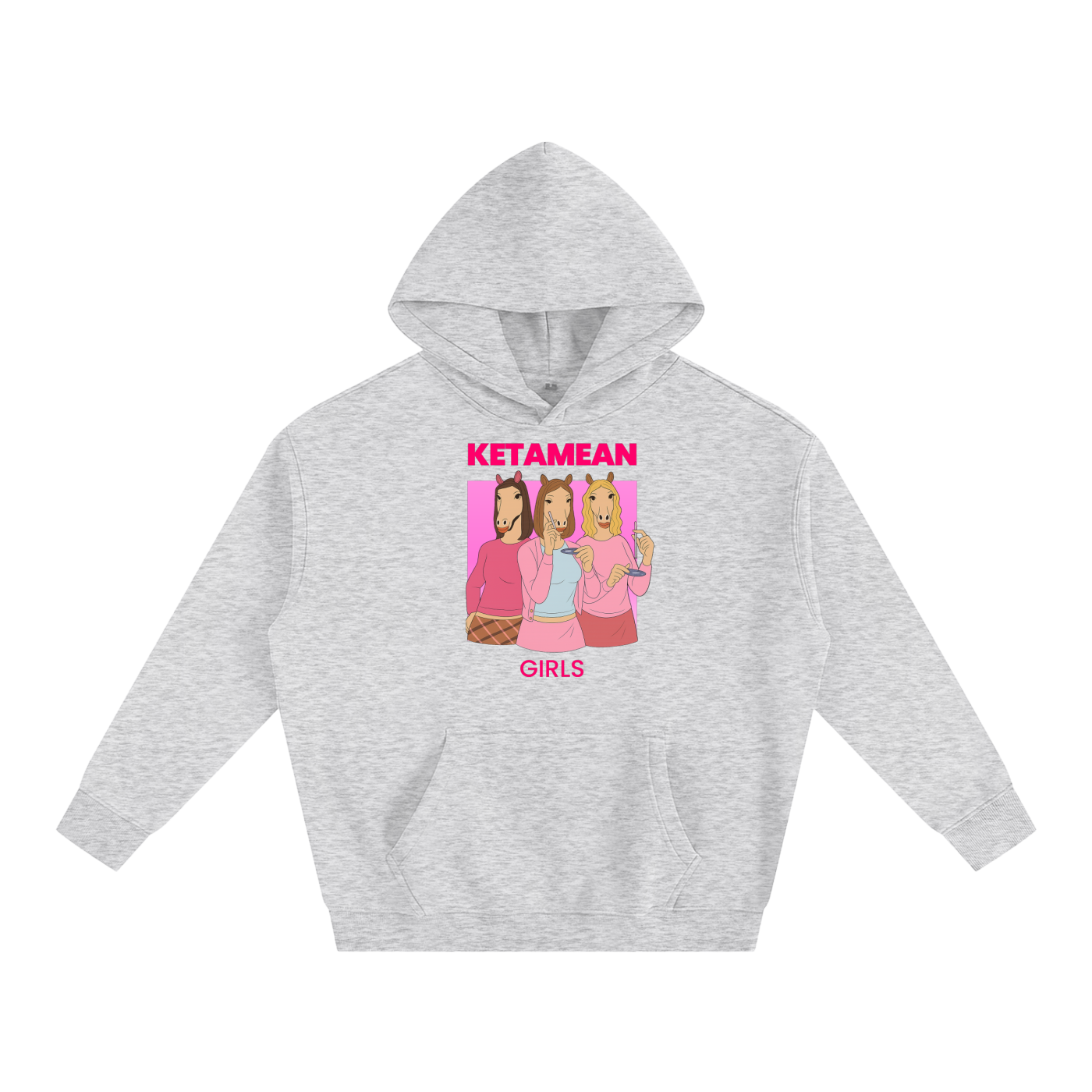 Crop Hoodie STONE / S KETAMEAN GIRLS Heavy Fleece Hoodie ~ GAYSBIE PREMIUM MATERIALS