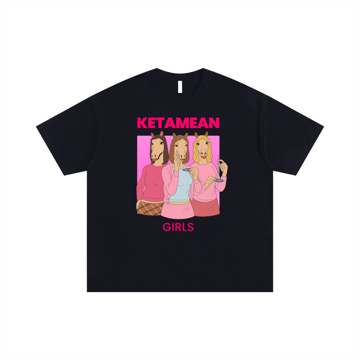 Oversize Tee MIDNIGHT / S KETAMEAN GIRLS Oversize Signature Tee ~ GAYSBIE PREMIUM MATERIALS