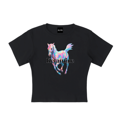 Baby Tee MIDNIGHT / S KETAMINE Baby Tee ~ GAYSBIE PREMIUM MATERIALS
