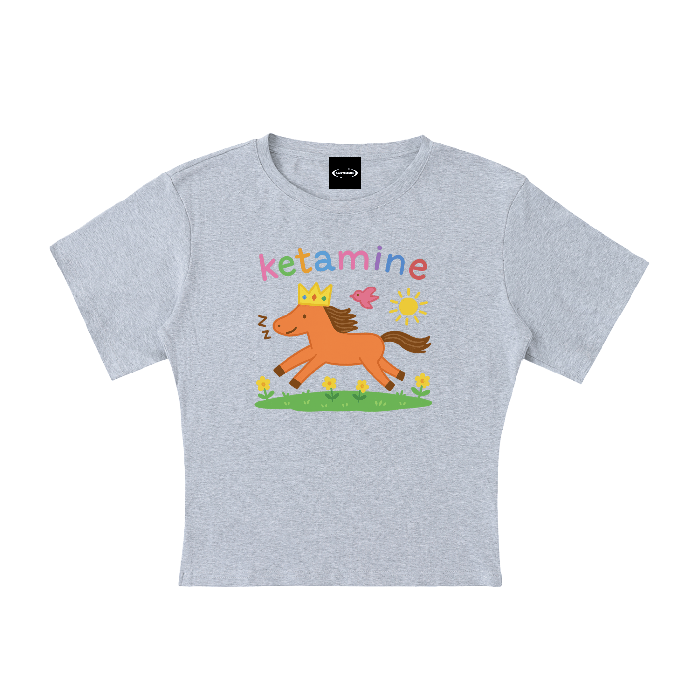 Baby Tee STONE / S KETAMINE Fantasy Baby Tee ~ GAYSBIE PREMIUM MATERIALS