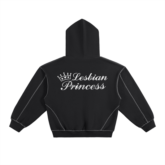 Heavy Boxy Fleece Hood Lesbian Princess Heavy Fleece Hoodie ~ GAYSBIE PREMIUM MATERIALS