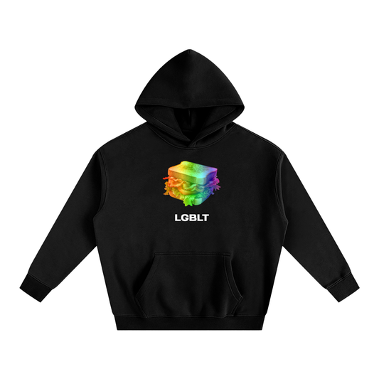 Premium Hood MIDNIGHT / S LGBLT Heavy Fleece Hoodie ~ GAYSBIE PREMIUM MATERIALS