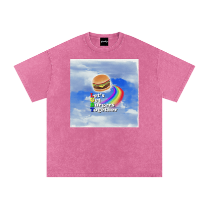 Oversize Tee BUBBLEGUM / S LGBT BURGER Premium Oversized Tee ~ GAYSBIE PREMIUM MATERIALS