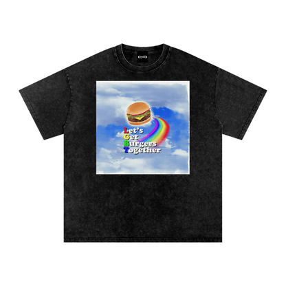 Oversize Tee MIDNIGHT / S LGBT BURGER Premium Oversized Tee ~ GAYSBIE PREMIUM MATERIALS