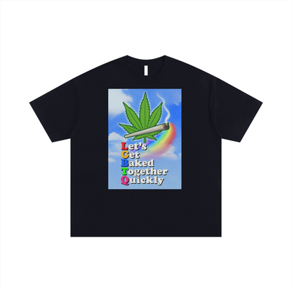 Oversize Tee MIDNIGHT / S LGBTQ Baked Oversize Signature Tee ~ GAYSBIE PREMIUM MATERIALS