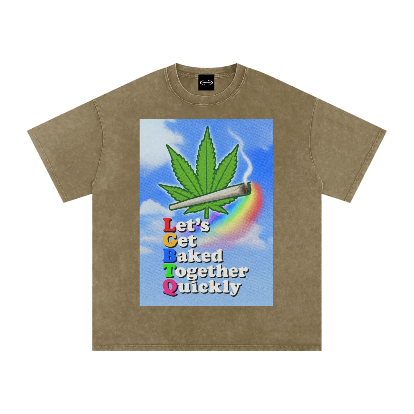 Oversize Tee HASH / S LGBTQ Baked Premium Oversized Tee ~ GAYSBIE PREMIUM MATERIALS