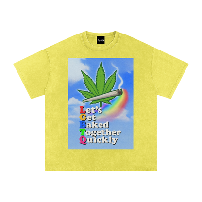Oversize Tee LEMON HAZE / S LGBTQ Baked Premium Oversized Tee ~ GAYSBIE PREMIUM MATERIALS