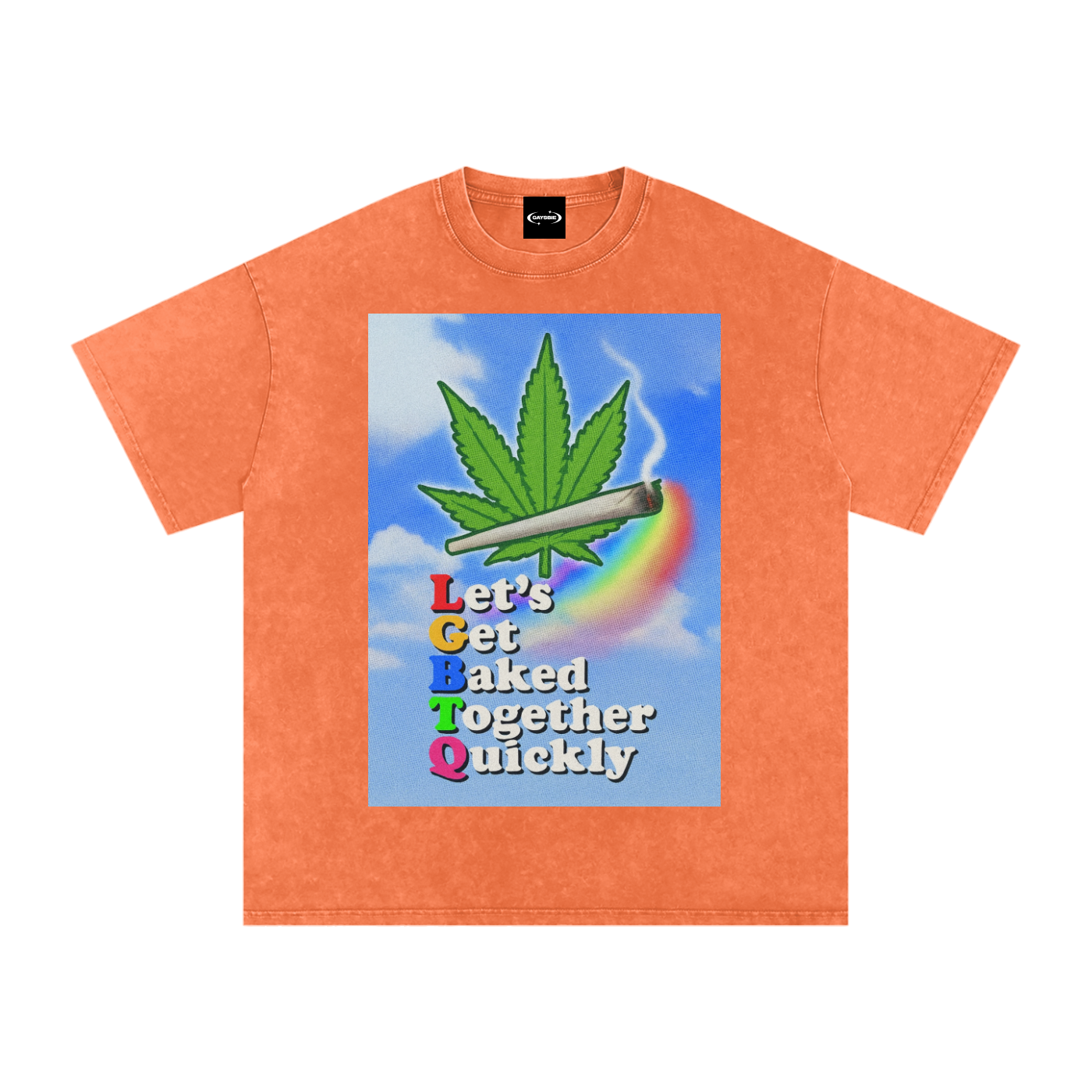 Oversize Tee TROPICAL / S LGBTQ Baked Premium Oversized Tee ~ GAYSBIE PREMIUM MATERIALS